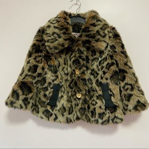 Juicy Couture Leopard Faux Fur Jacket Girls size 6